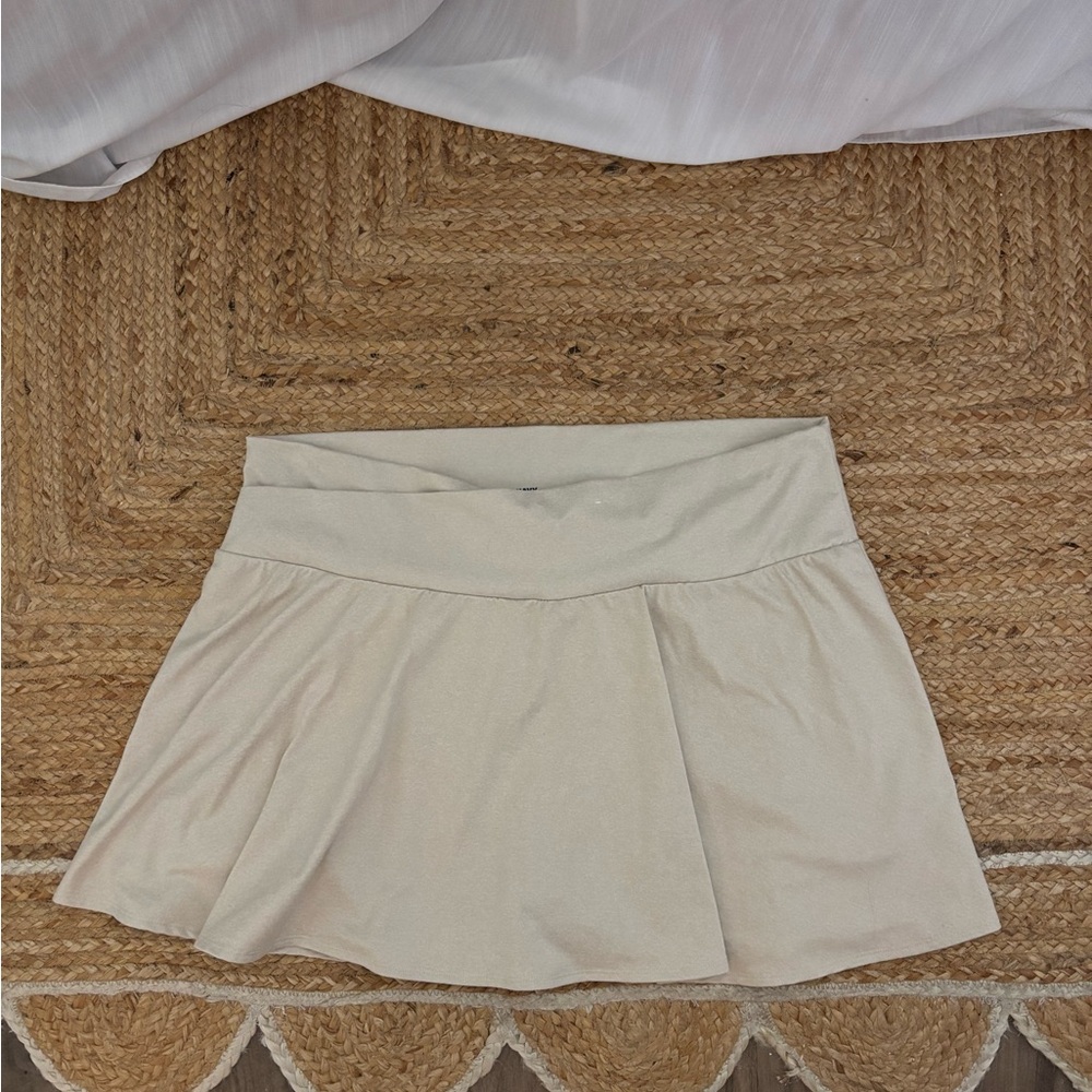 Old Navy Cream Mini Skirt